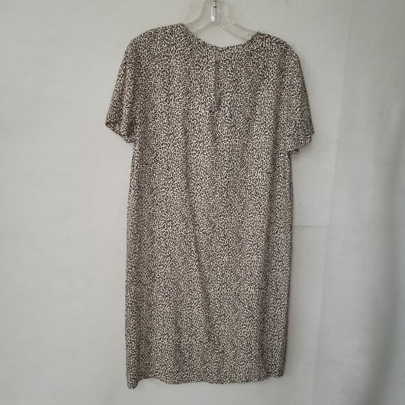 Jenni Kayne Dress Womens M Leopand Print TShirt Dress‎ Short Sleeve Viscose - Picture 6 of 13
